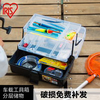 爱丽思IRIS 日本塑料汽车载工具箱 整理箱 透明文具整理箱 MY KIT