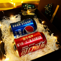可乐定制易拉罐抖音同款可口可乐创意生日礼物送男女生中秋节礼盒
