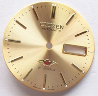 老西铁城8200型表盘金色字面配8200型机芯 盘直径28.5mm 手表配件