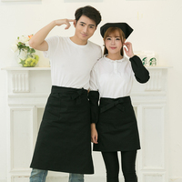 围裙韩版时尚半身围腰女士纯棉男士做饭厨师工作服包邮定制印logo