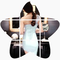 2017夏新款韩版时尚显瘦紧身裙子夜店性感女装抹胸连衣裙2018春装
