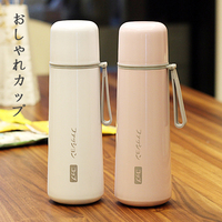 日式简约保温杯男女学生大容量便携不锈钢水杯子创意情侣刻字茶杯