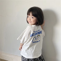 中小童纯棉T恤夏季儿童短袖上衣男童韩国新款童装女孩休闲服卡通