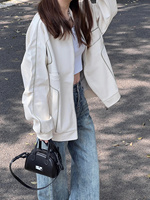 美式加厚夹棉皮衣外套女春秋冬季设计感小众气质高级感棒球服夹克
