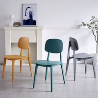 椅子靠背简约家用创意加厚成人凳子塑料餐椅ins网红书桌椅子塑料