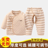 新生儿衣服0-3个月宝宝内衣套装薄款春秋夏季纯棉初生婴儿和尚服