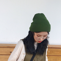 韩版嘻哈卷边针织秋冬天帽子女日系街头冷帽男个性时髦毛线帽子
