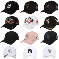 韩国MLB专柜正品2018新款遮阳帽男女鸭舌帽NY洋基队棒球帽LA帽子