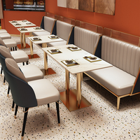 定制茶餐厅卡座沙发复古咖啡厅网红餐厅烧烤火锅饭店靠墙桌椅组合