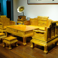 金丝楠木沙发椅子组合原木茶几古典仿古客厅中式实木红木家具定制