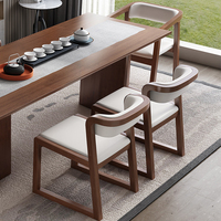 新中式实木餐轻奢餐椅茶椅主人椅实木子高档实木餐桌椅子中式茶椅