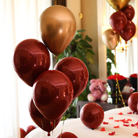 婚礼婚房布置创意石榴红色玛瑙结婚气球求婚告白浪漫婚庆装饰用品