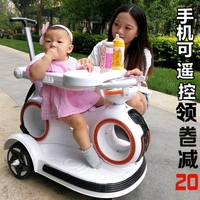 婴幼儿童电动车四轮汽车带遥控手推车1-3岁宝宝可坐人摇摇摩托车