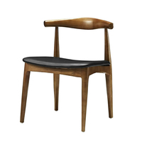 北欧实木餐椅家用餐厅椅子美式loft成人靠背凳子现代简约休闲椅子