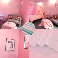 少女心房间布置墙贴装饰品宿舍粉色墙纸自粘卧室温馨女孩贴纸壁纸