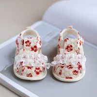 婴儿软底凉鞋公主宝宝鞋子包头学步鞋女婴幼儿布鞋6个月9夏天1岁8