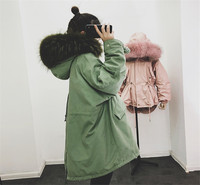 2018新款冬装韩版狐狸大毛领羽绒服女中长款加厚显瘦收腰保暖外套