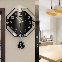 中国风钟表客厅家用个性创意中式挂钟时尚大气挂表现代简约时钟