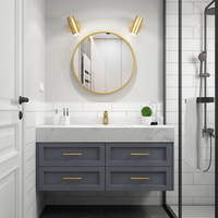 实木北欧浴室柜组合洗脸洗手盆现代简约洗漱台吊柜卫生间智能镜