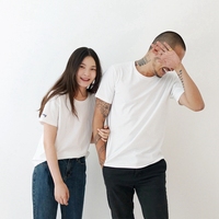 【漂浮记】强壮T/高品质纯棉刺绣白T恤男女情侣亲子