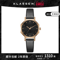 KLASSE14意大利设计品多边形凹陷表盘皮表带女款小盘石英防水腕表