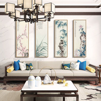 新中式梅兰竹菊挂画客厅装饰画中国风沙发背景墙玄关书房茶室壁画