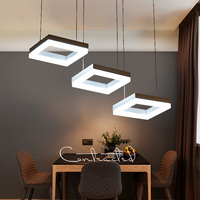 现代 led餐厅吊灯三头时尚简约吧台灯样板房创意个性调光灯饰灯具