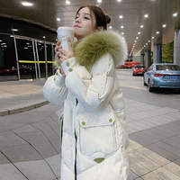 羽绒棉服女冬装2022年新款韩版港风中长款过膝棉衣棉袄外套面包服