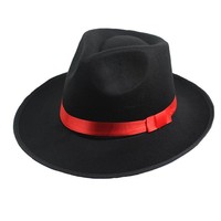 新郎帽结婚帽礼帽古装中式婚礼爵士帽英伦复古红色新郎官帽子男士