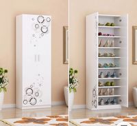 家用烤漆鞋柜白色简约现代可定制门厅柜简易组装大容量储物柜组合