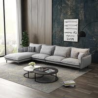 北欧风格布艺沙发小户型现代简约乳胶贵妃客厅沙发组合套装家具
