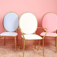 北欧风粉色椅子餐厅网红简约梳妆成人靠背办公椅铁艺创意公主凳子