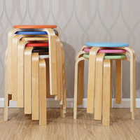 实木凳子简易板凳家用凳子时尚创意餐桌凳高凳子加厚成人小圆凳子