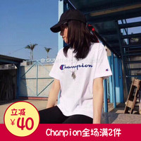 GUM日本代购 CHAMPION经典款胸前字母logo短袖T恤男女款C3-H374