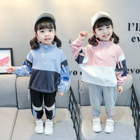 女童运动套装春秋季女宝宝秋装洋气1-3岁半2小童女宝卫衣两件套潮