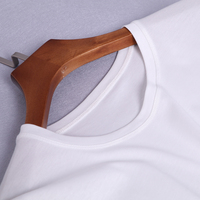 SKYINTL新款女t恤女夏季打底衫纯棉修身上衣丝光棉短袖白色t恤女
