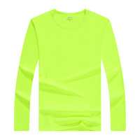 男女通用纯色速干圆领健身瑜伽跑步打球长袖T恤打底衫户外运动衣
