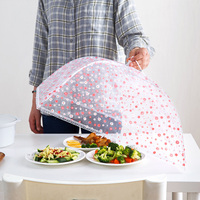 居家家 可折叠纱网餐桌罩防苍蝇盖菜罩 家用饭罩遮菜伞饭菜食物罩