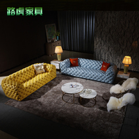 后现代简约欧式真皮沙发组合客厅新古典头层牛皮轻奢实木美式北欧