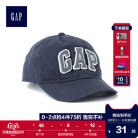 Gap男婴幼童纯棉圆顶棒球帽小童logo帽子儿童休闲鸭舌帽282071