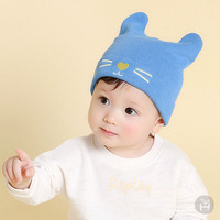 韩国代购男女宝宝帽子薄春秋季款婴幼儿童初生婴儿3-6个月1岁男童