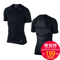 Nike耐克男子运动紧身PRO训练健身短袖 弹力速干衣T恤828175-010