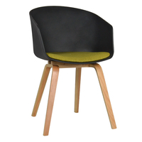 北欧实木黑尔椅书桌椅设计师休闲椅简约餐椅扶手时尚办公椅咖啡椅