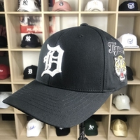 韩国MLB棒球帽专柜正品2018新款刺绣老虎男女弯檐帽百搭鸭舌帽子