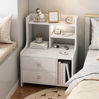 床头柜现代简约卧室轻奢收纳柜床头置物架北欧风床边小型储物柜子