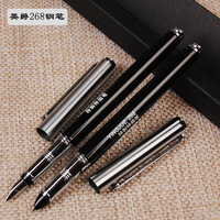 英爵268金属钢笔特细钢笔学生练字笔墨水笔财会专用笔铱金笔尖