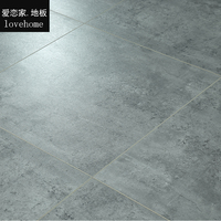 水泥纹强化复合地板 复古工业风方形灰色服装店木地板厂家直销