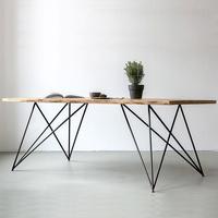 现代简约实木会议桌长桌子工业风loft长方形办公桌洽谈桌椅组合