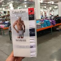 现货 美国递回CK Calvin Klein男士盒装平角内裤三条装 95%棉5%氨