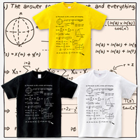 科学生活大爆炸生命起源物理学计算公式手稿理工男礼物短袖T恤男